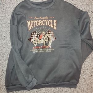 Motorcycle screenprint sweatshirt